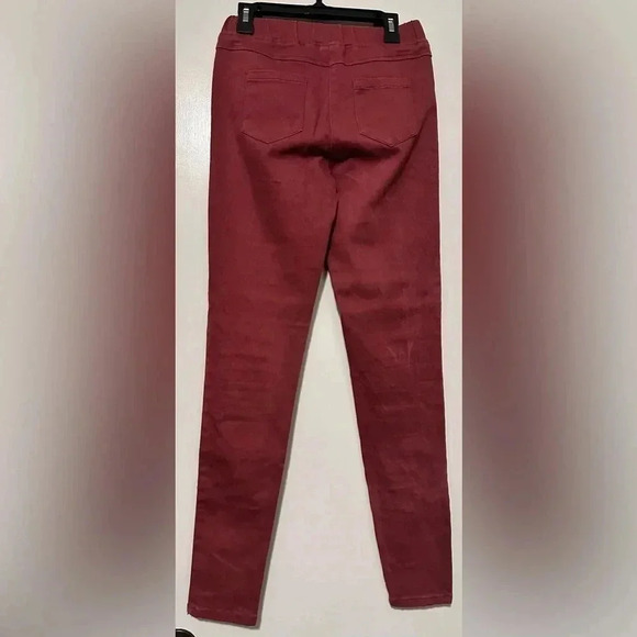Umgee maroon distressed elastic waist jeggings size S - Picture 3 of 7